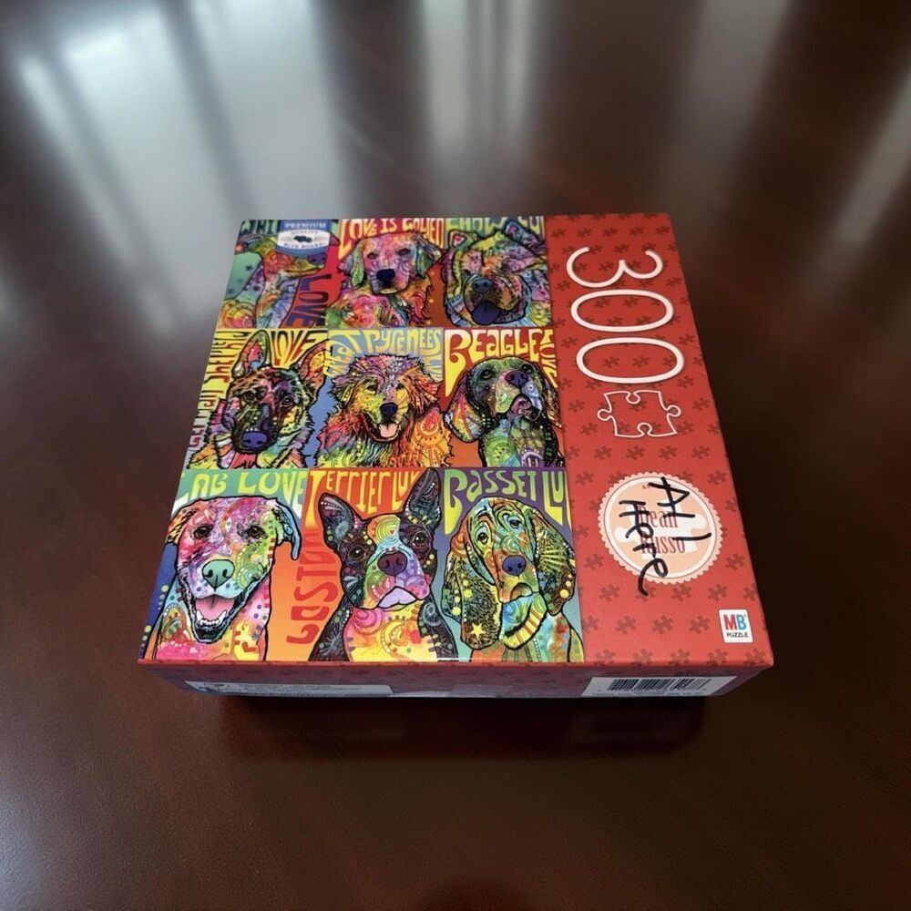 Dean Russo 9 Up of Dogs Jigsaw Puzzle Game Hasbro 300 piece
